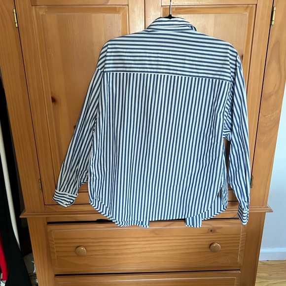 NWOT Express Bodyfriend Striped Button Down Shirt - Picture 4 of 7